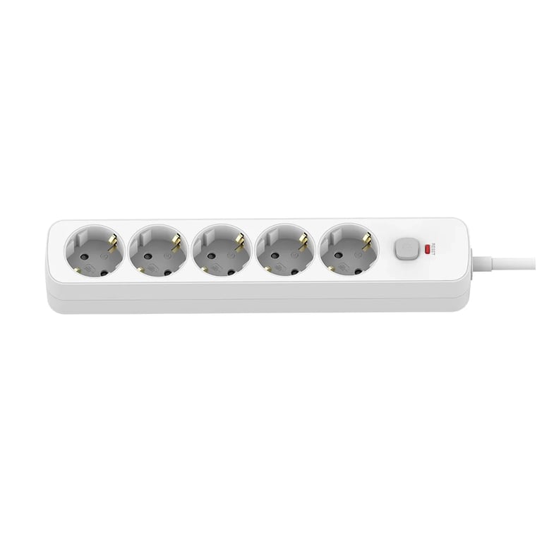 Мережевий фільтр живлення ColorWay CCA-3G1MM 5 розеток, 2m White (CW-PSEA1052W) - фото 2