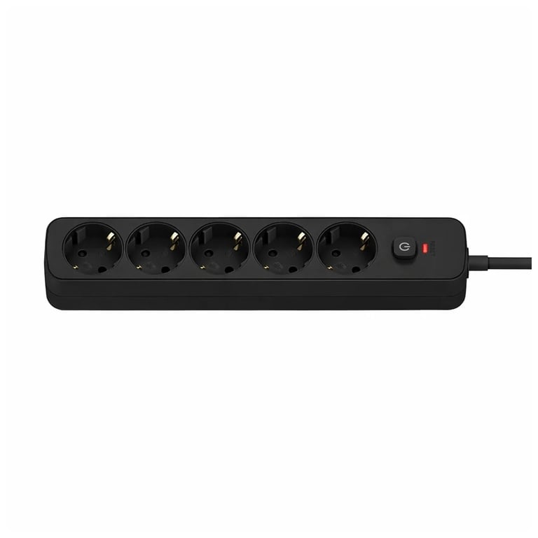 Мережевий фільтр живлення ColorWay CCA-3G1MM 5 розеток, 3m Black (CW-PSEA1053BK) - фото 3