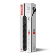 Мережевий фільтр живлення ColorWay CCA-3G1MM 5 розеток, 3m Black (CW-PSEA1053BK) - фото 4