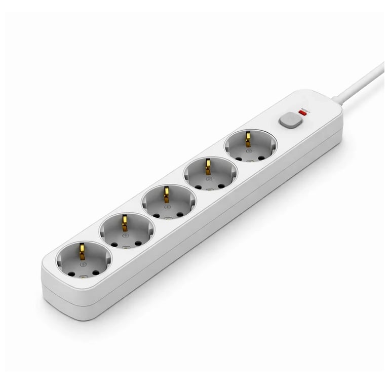 Мережевий фільтр живлення ColorWay CCA-3G1MM 5 розеток, 3m White (CW-PSEA1053W) - фото 3