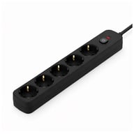 Мережевий фільтр живлення ColorWay CCA-3G1MM 5 розеток, 5m Black (CW-PSEA1055BK) - фото 2
