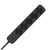 Мережевий фільтр живлення ColorWay CW-PSEA1652BK 5 розеток, 2m Black (CW-PSEA1652BK) - фото 1