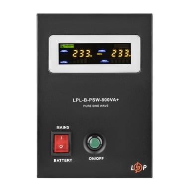 Пристрій безперебійного живлення LogicPower LPL-B-PSW-800VA+ ( 560w ) 12V (37710) - фото 1