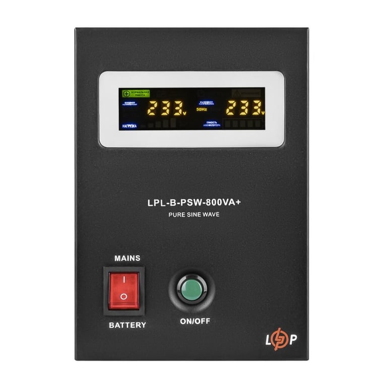 Пристрій безперебійного живлення LogicPower LPL-B-PSW-800VA+ ( 560w ) 12V (37710) - фото 1