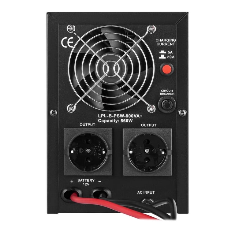 Пристрій безперебійного живлення LogicPower LPL-B-PSW-800VA+ ( 560w ) 12V (37710) - фото 2