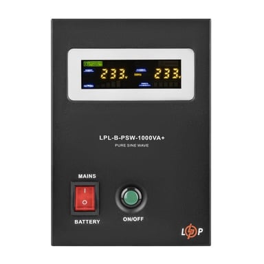 Пристрій безперебійного живлення LogicPower LPL-B-PSW-1000VA+ ( 700W ) 12V (37712) - фото 1