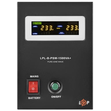Пристрій безперебійного живлення LogicPower LPL-B-PSW-1500VA+ ( 1050W ) 12V (37700) - фото 1