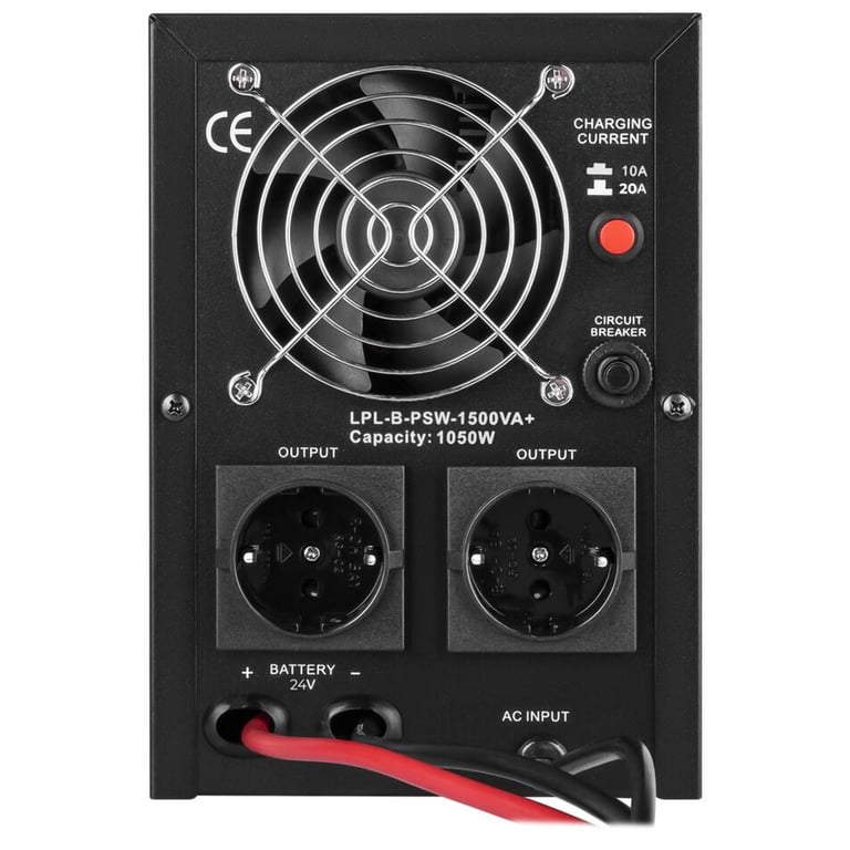 Пристрій безперебійного живлення LogicPower LPL-B-PSW-1500VA+ ( 1050W ) 12V (37700) - фото 2