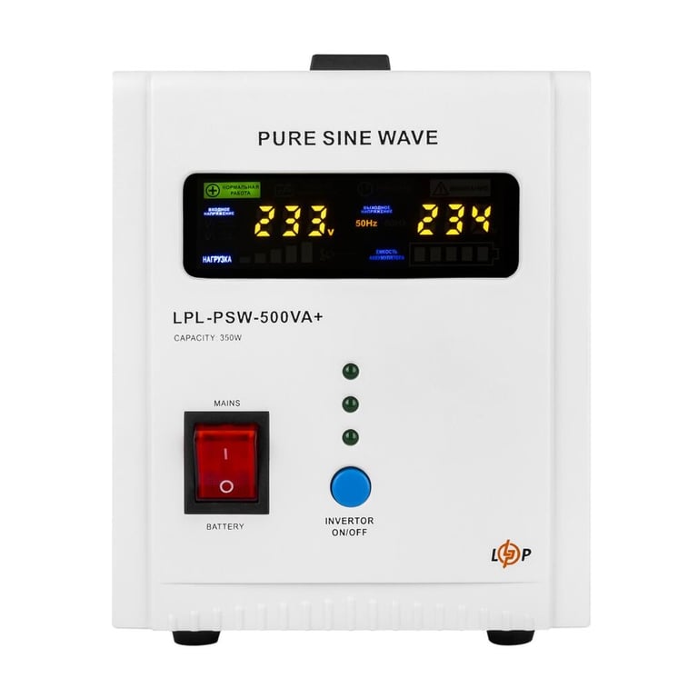 Пристрій безперебійного живлення LogicPower LPL-PSW-500VA+ ( 350W ) 12V (37713) - фото 1