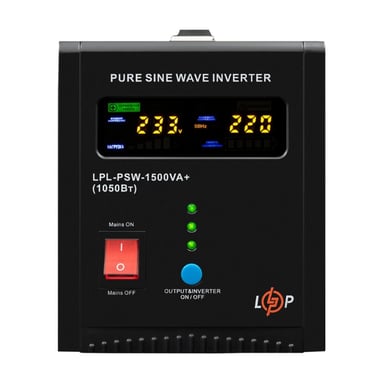 Пристрій безперебійного живлення LogicPower LPL-PSW-1500VA+ ( 1050W ) 12V (37720) - фото 1