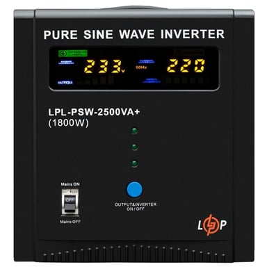 Пристрій безперебійного живлення LogicPower LPL-PSW-2500VA+ ( 1800W ) 24V (37722) - фото 1