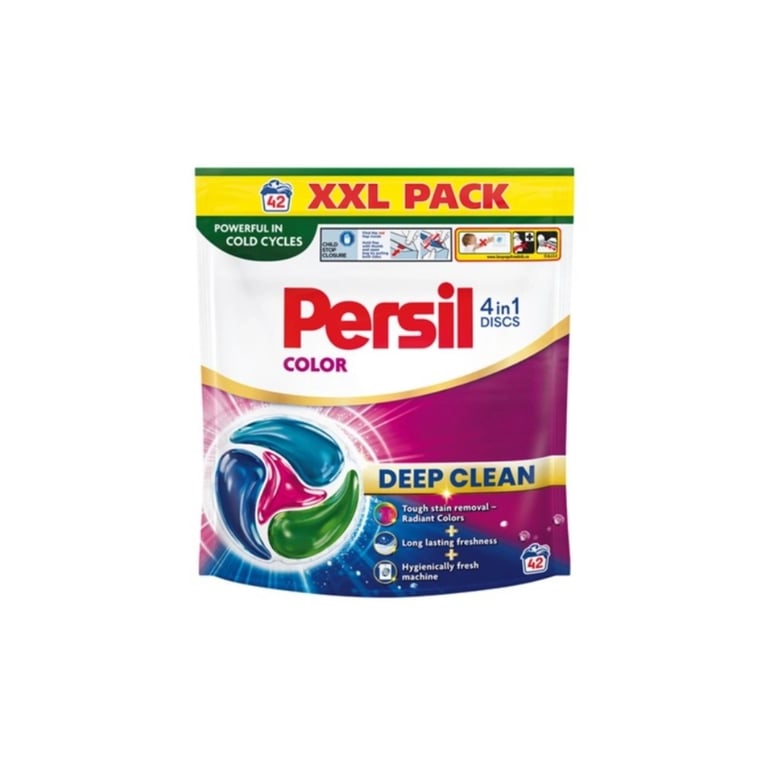 Капсули для прання Persil 4in1 Discs Color Deep Clean 42 шт. (9000101846010) - фото 1