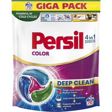 Капсули для прання Persil 4in1 Discs Color Deep Clean 70 шт. (9000101846300) - фото 1