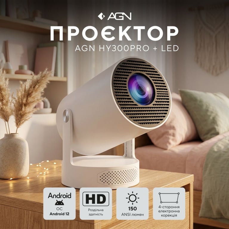 Проектор AGN HY300Pro+ (AGN-HY300Pro+) - фото 8