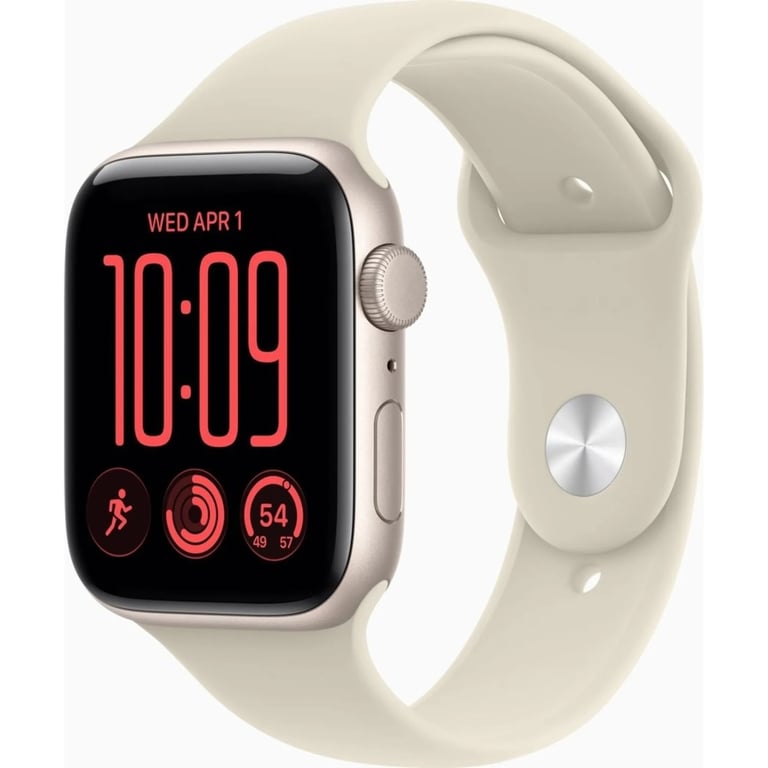 Смарт-годинник Apple Watch SE 3 2026 GPS 40mm Starlight Aluminium Case with Sand Sport Band - S/M (MJKR4RK/A) - фото 1