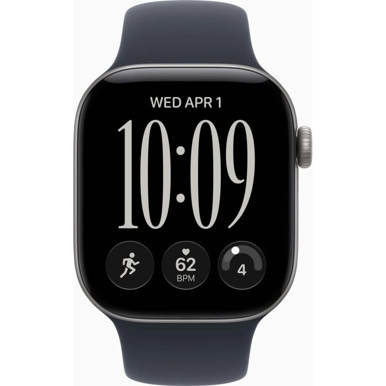Смарт-годинник Apple Watch Series 12 GPS 42mm Space Grey Aluminium Case with Navy Blue Sport Band - S/M (MJE74RK/A) - фото 2