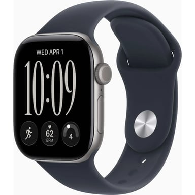 Смарт-годинник Apple Watch Series 12 GPS 46mm Space Grey Aluminium Case with Navy Blue Sport Band - M/L (MJEJ4RK/A) - фото 1