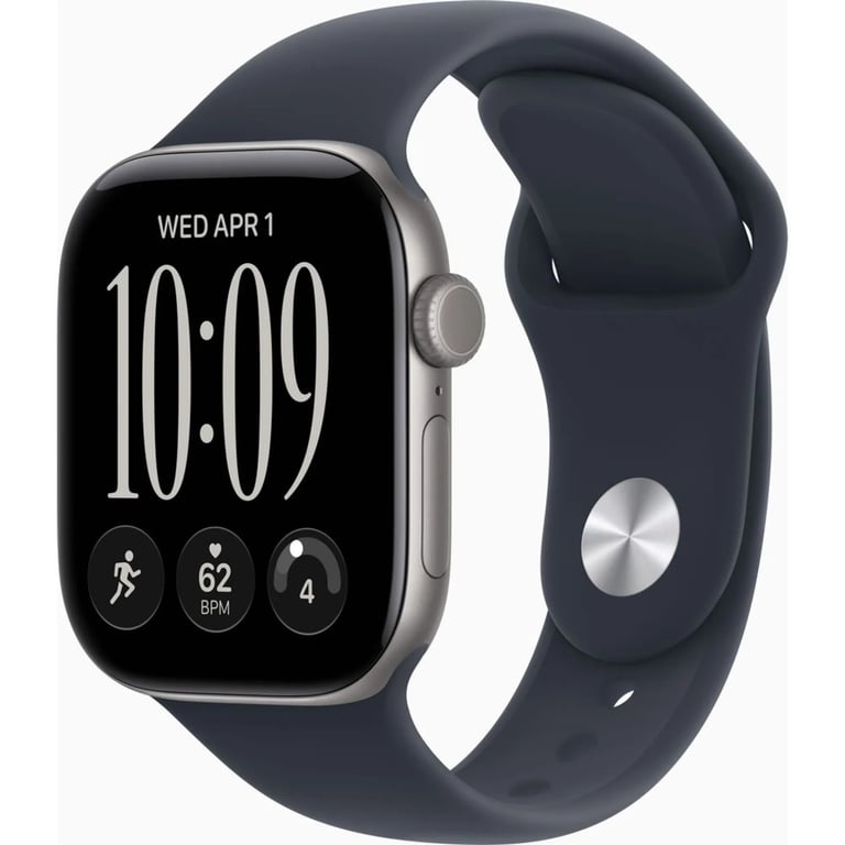 Смарт-годинник Apple Watch Series 12 GPS 46mm Space Grey Aluminium Case with Navy Blue Sport Band - M/L (MJEJ4RK/A) - фото 1
