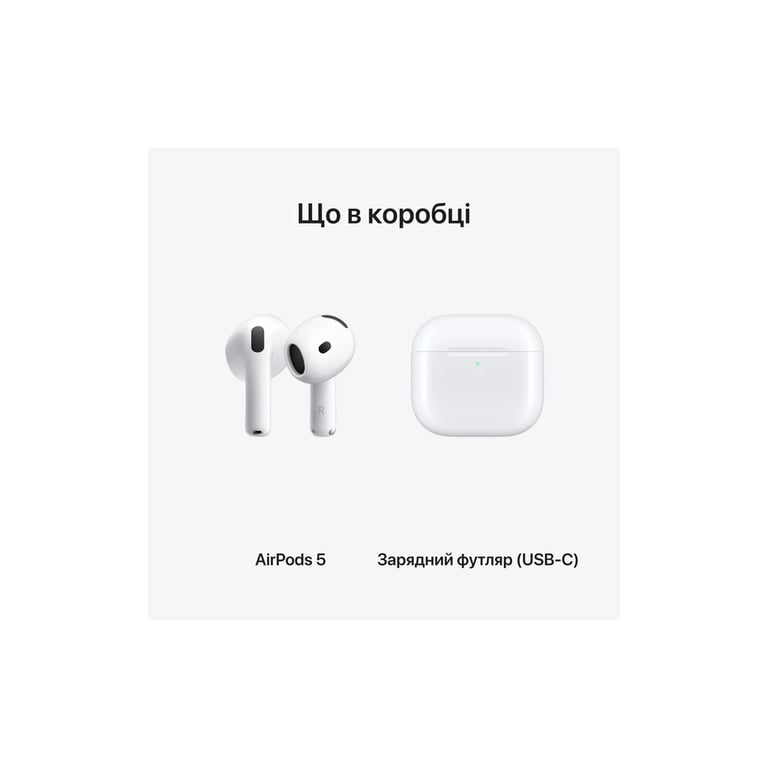 Навушники Apple AirPods 5 (MKFW4ZE/A) - фото 7