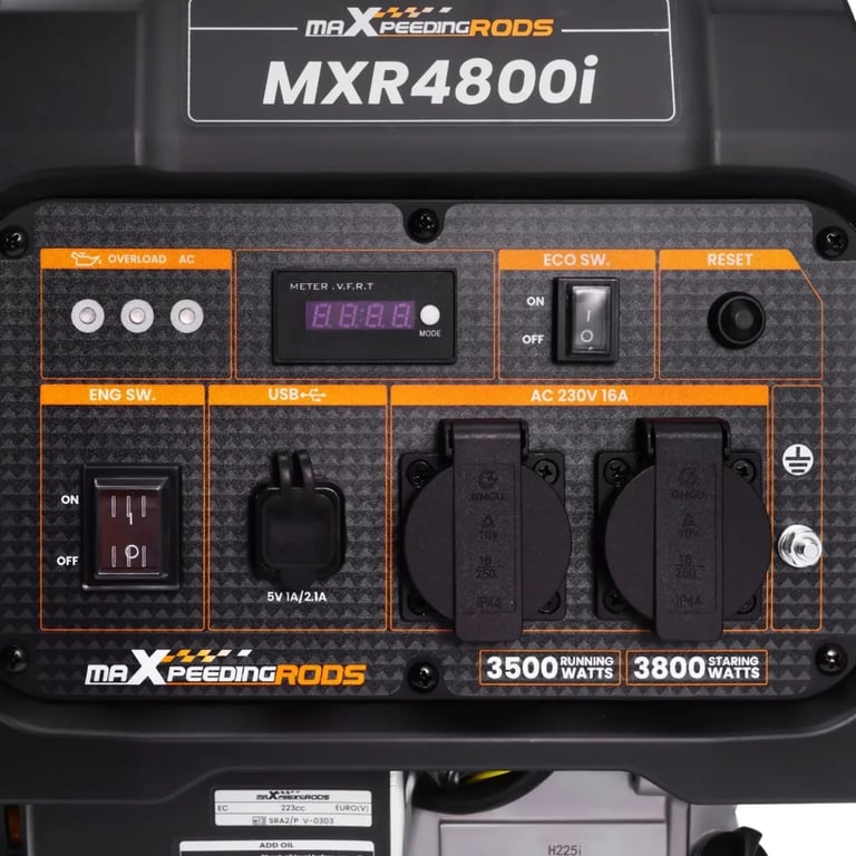 Генератор maXpeedingRODS MXR4500i інверторний (3,8 kW), 220V, 50H (mxr4800i) - фото 6