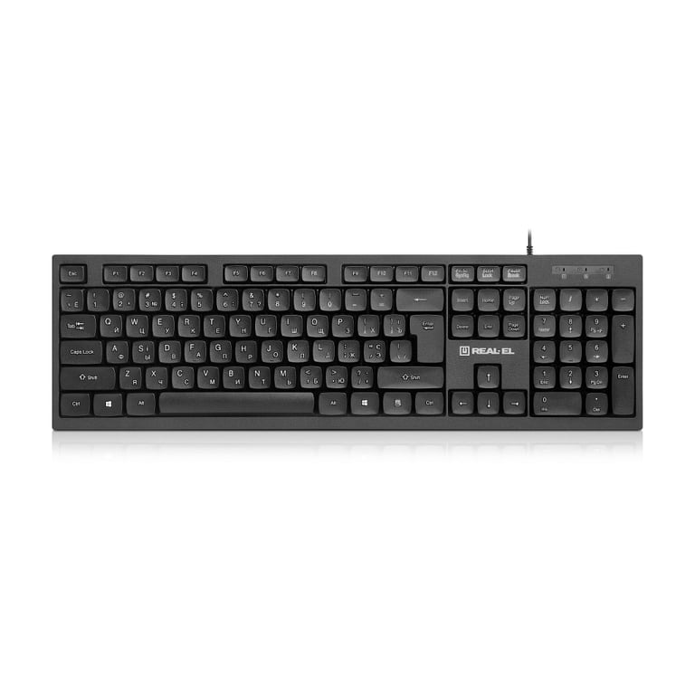 Клавіатура REAL-EL RK-510 USB Black (EL123100053) - фото 1