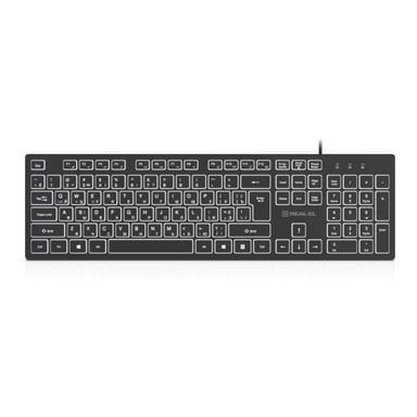 Клавіатура REAL-EL RK-7050 USB Black (EL123100054) - фото 1