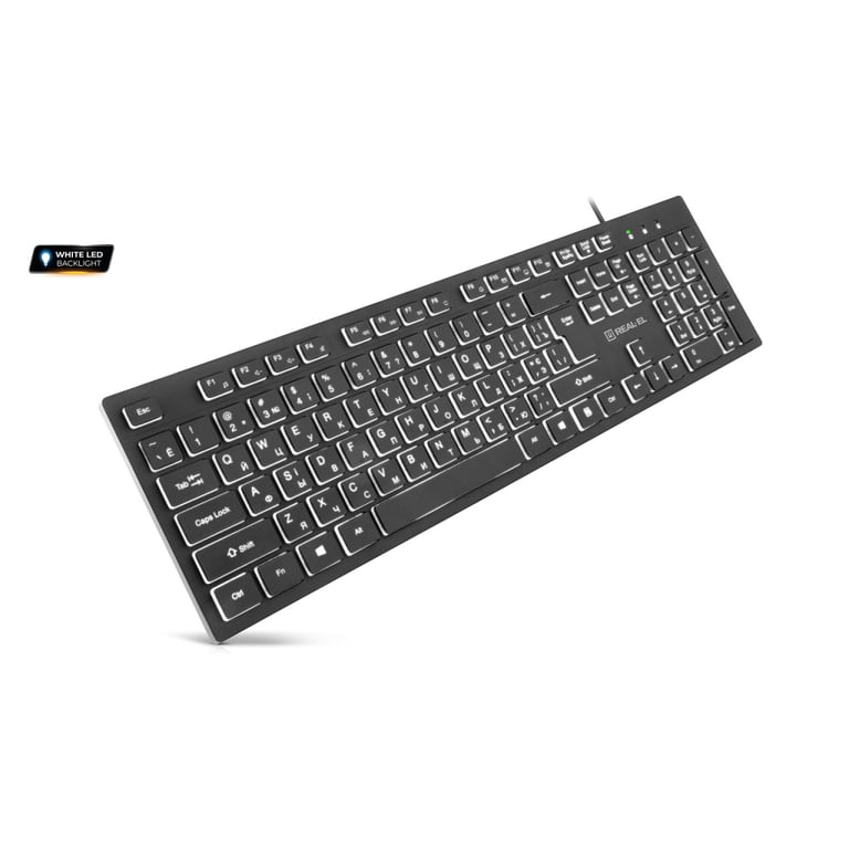 Клавіатура REAL-EL RK-7050 USB Black (EL123100054) - фото 2
