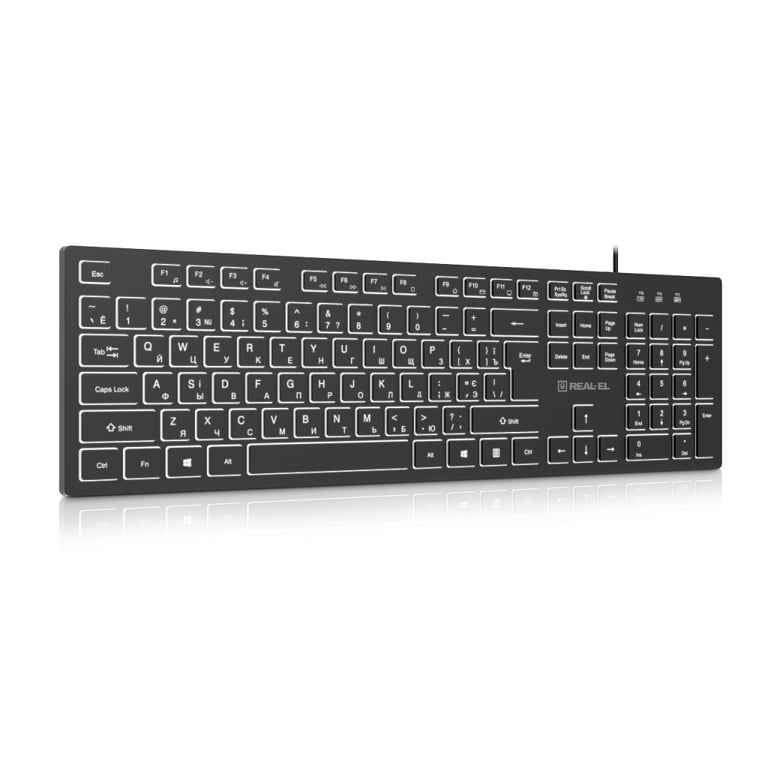 Клавіатура REAL-EL RK-7050 USB Black (EL123100054) - фото 5