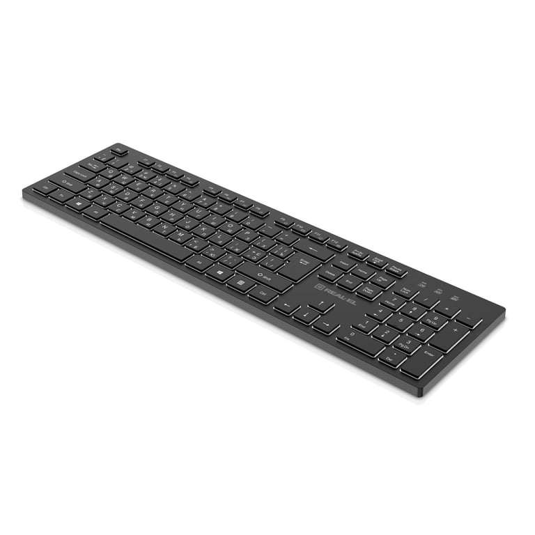 Клавіатура REAL-EL RK-725W Wireless/Bluetooth Black (EL123100061) - фото 4