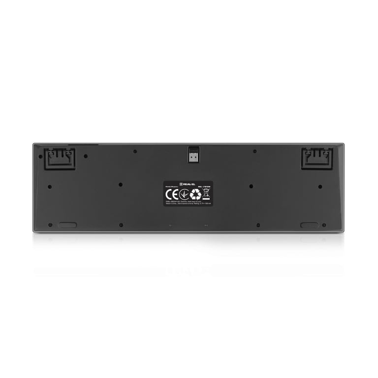 Клавіатура REAL-EL RK-725W Wireless/Bluetooth Black (EL123100061) - фото 7