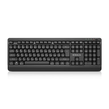 Клавіатура REAL-EL RK-760W Wireless Black (EL123100058) - фото 1