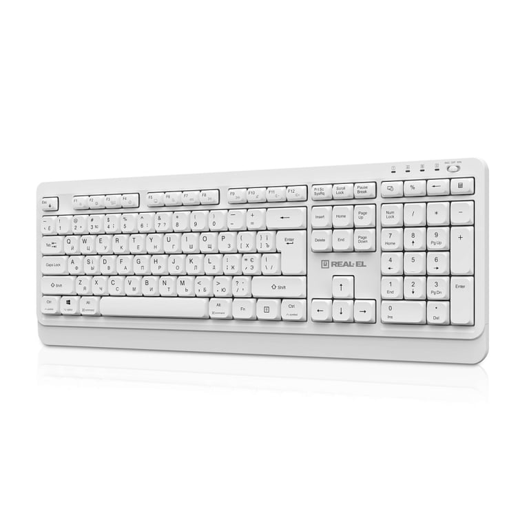 Клавіатура REAL-EL RK-761W Wireless White (EL123100059) - фото 3