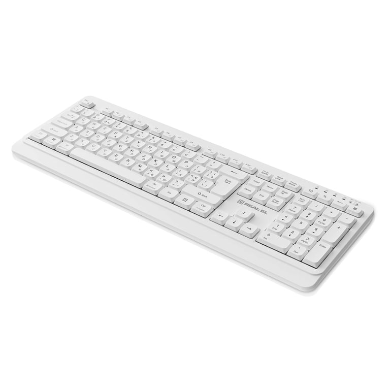 Клавіатура REAL-EL RK-761W Wireless White (EL123100059) - фото 4