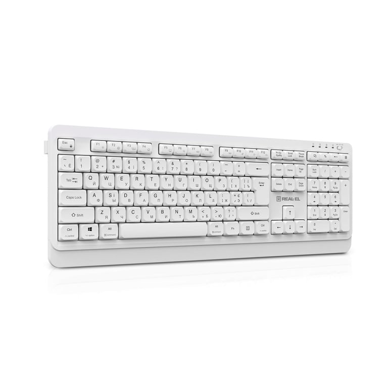 Клавіатура REAL-EL RK-761W Wireless White (EL123100059) - фото 5
