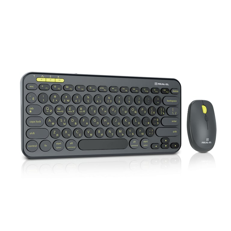 Комплект REAL-EL KIT-635W Wireless/Bluetooth Black (EL123100057) - фото 3
