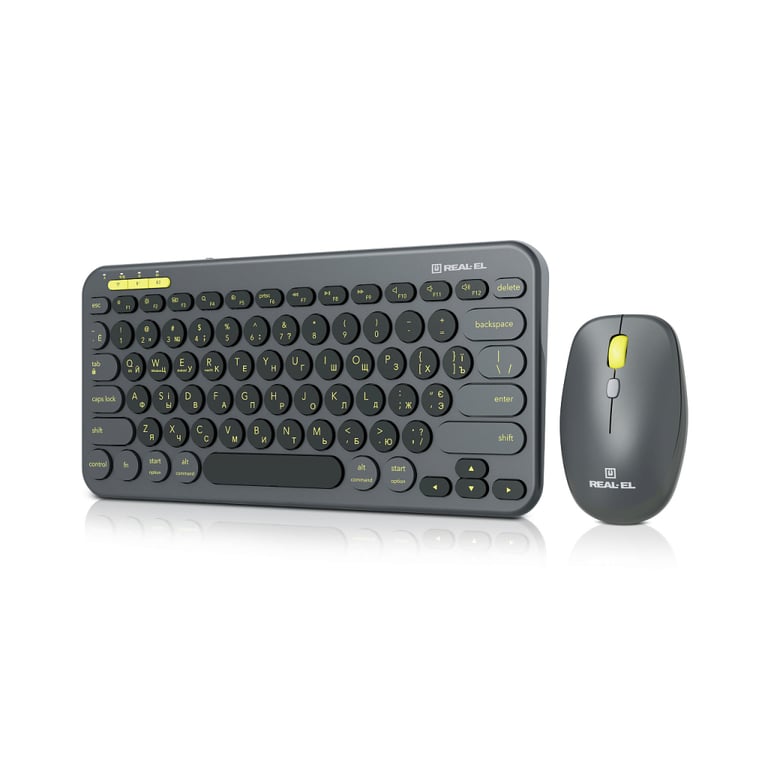 Комплект REAL-EL KIT-635W Wireless/Bluetooth Black (EL123100057) - фото 5