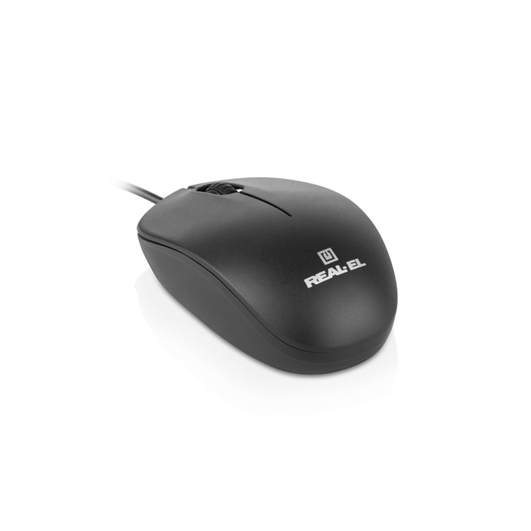 Мишка REAL-EL RM-206 USB Black (EL123200061) - фото 3