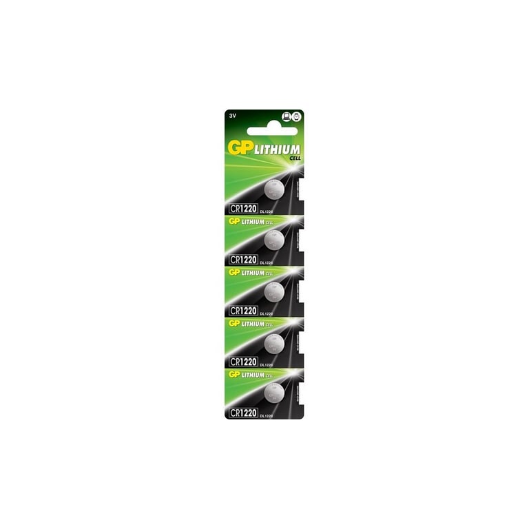 Батарейка Gp CR 1220 Lithium 3.0V * 1 (відривається) (CR1220E-2CPU5 / 4891199001345)