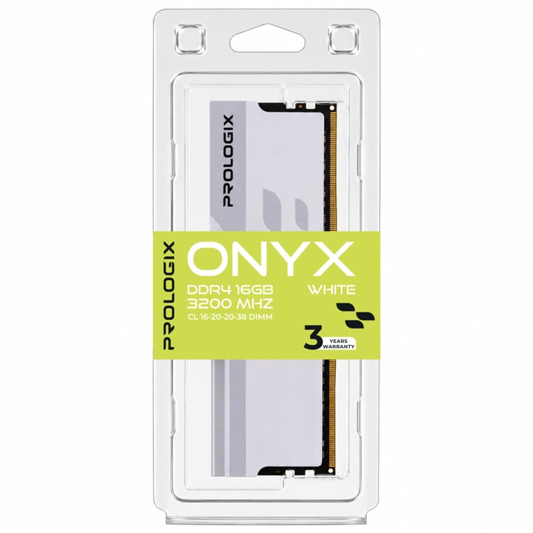 Модуль пам'яті для комп'ютера DDR4 16GB 3200 MHz Onyx White Prologix (PRO16GB3200YW4) - фото 5