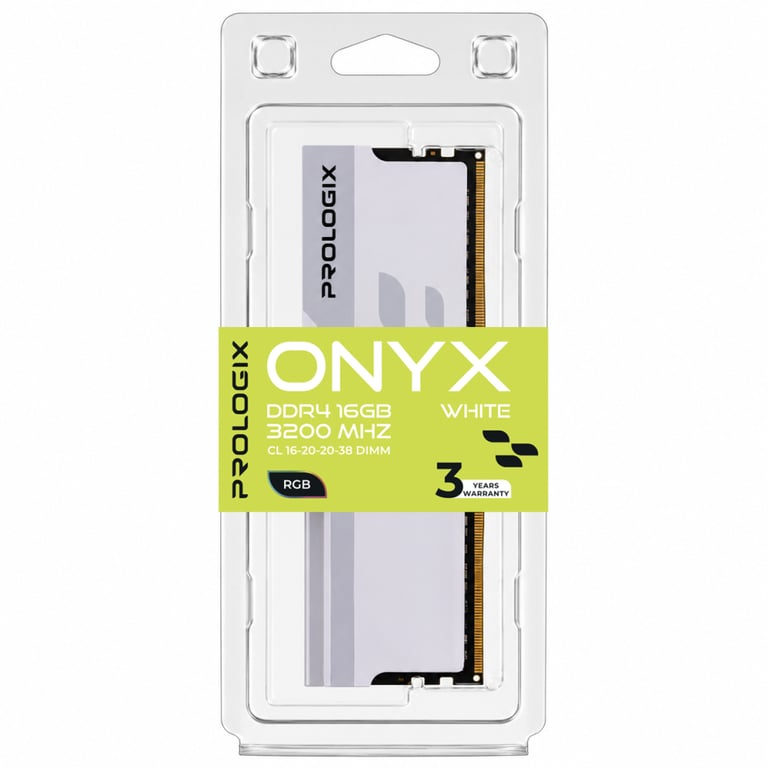 Модуль пам'яті для комп'ютера DDR4 16GB 3200 MHz Onyx White RGB Prologix (PRO16GB3200YWR4) - фото 4