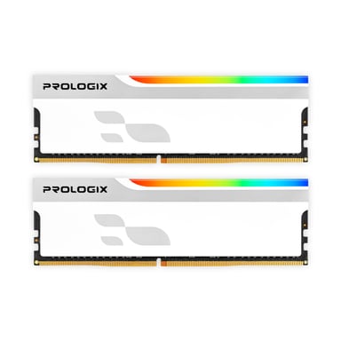 Модуль пам'яті для комп'ютера DDR4 16GB (2x8GB) 3200 MHz Onyx White RGB Prologix (PRO16GB3200YWR4K) - фото 1
