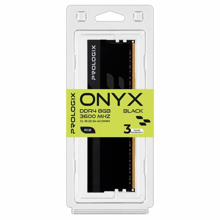 Модуль пам'яті для комп'ютера DDR4 8GB 3600 MHz Onyx Black RGB Prologix (PRO8GB3600YBR4) - фото 4