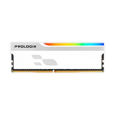 Модуль пам'яті для комп'ютера DDR5 16GB 5600 MHz Onyx White RGB Prologix (PRO16GB5600YWR5) - фото 1