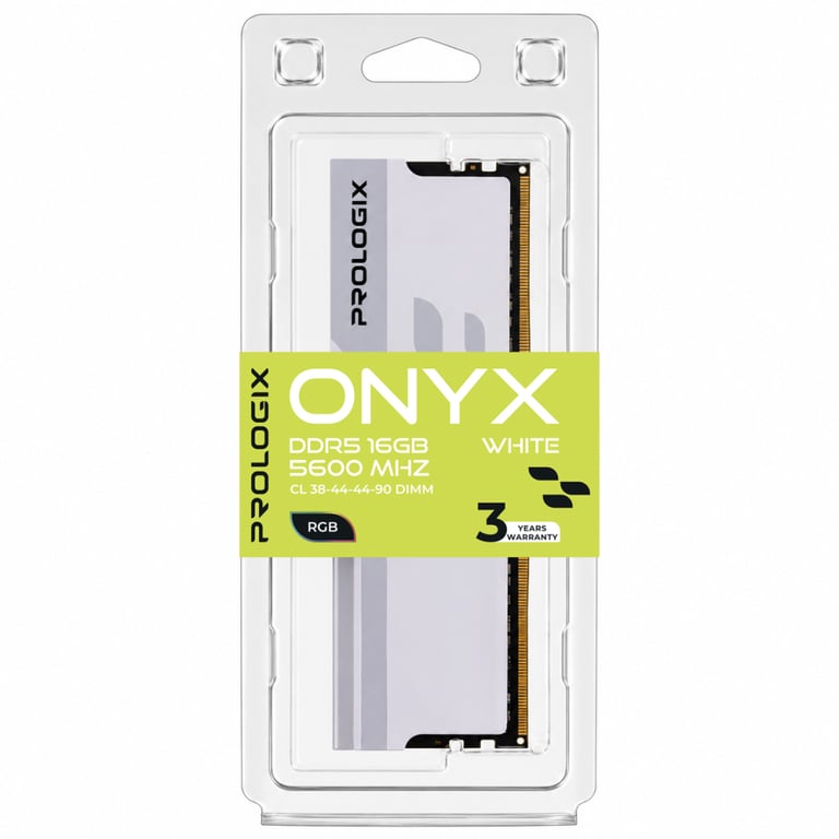 Модуль пам'яті для комп'ютера DDR5 16GB 5600 MHz Onyx White RGB Prologix (PRO16GB5600YWR5) - фото 4