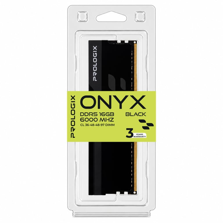 Модуль пам'яті для комп'ютера DDR5 16GB 6000 MHz Onyx Black Prologix (PRO16GB6000YB5) - фото 4