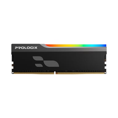 Модуль пам'яті для комп'ютера DDR5 16GB 6000 MHz Onyx Black RGB Prologix (PRO16GB6000YBR5) - фото 1
