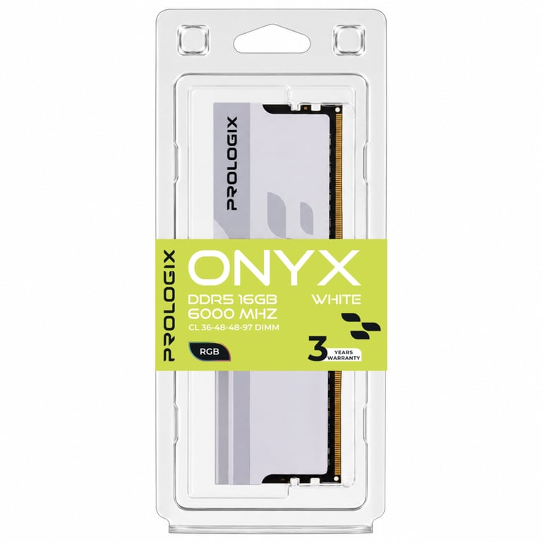 Модуль пам'яті для комп'ютера DDR5 16GB 6000 MHz Onyx White RGB Prologix (PRO16GB6000YWR5) - фото 4
