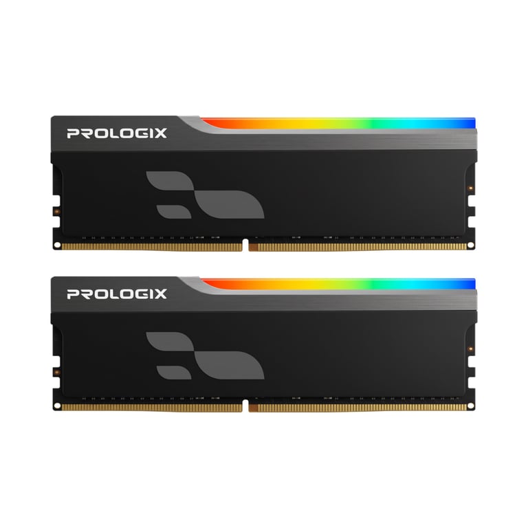 Модуль пам'яті для комп'ютера DDR5 32GB (2x16GB) 6000 MHz Onyx Black RGB Prologix (PRO32GB6000YBR5K) - фото 1