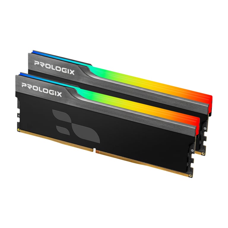 Модуль пам'яті для комп'ютера DDR5 32GB (2x16GB) 6000 MHz Onyx Black RGB Prologix (PRO32GB6000YBR5K) - фото 2