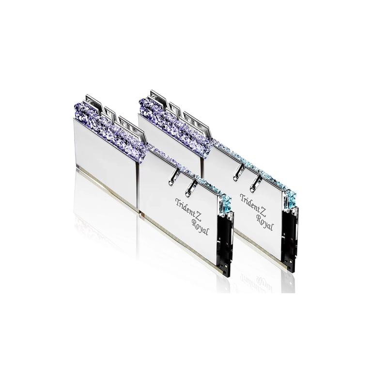 Модуль пам'яті для комп'ютера DDR4 32GB (2x16GB) 3200 MHz TridentZ RGB ROYAL Silver G.Skill (F4-3200C16D-32GTRS) - фото 2